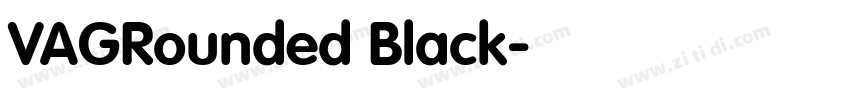 VAGRounded Black字体转换